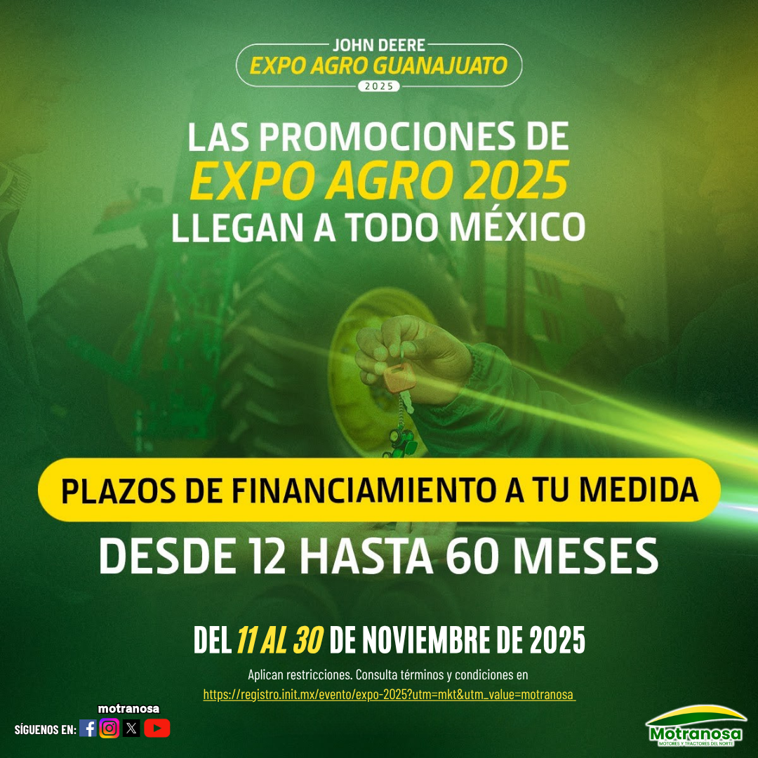 Regístrate y disfruta de los beneficios de la Expo Agro Guanajuato 2025 del 11 al 30 de noviembre de 2025.