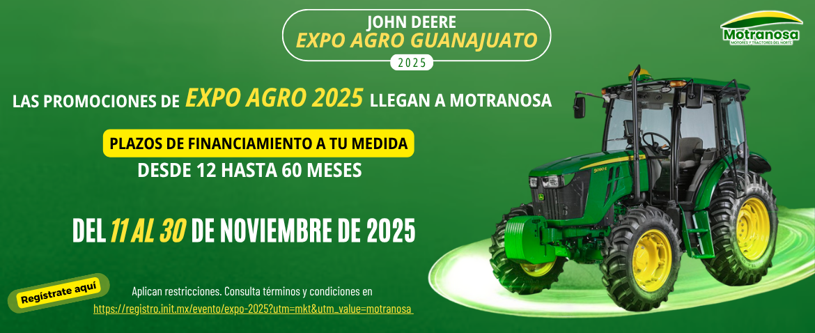Regístrate y disfruta de los beneficios de la Expo Agro Guanajuato 2025 del 11 al 30 de noviembre de 2025.